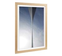 Big Box Art Framed Print of Blue Sky Architecture 2 Design | Wall Art Picture | Home Decor for Kitchen, Living, Dining Room, Bedroom, Hallway, Office, Oak, A2 / 24.5x18 Inch / 62x45cm