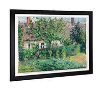 Big Box Art Framed Print of Camille Pissaro The Peasant House Design | Wall Art Picture | Home Decor for Kitchen, Living Room, Bedroom, Hallway, Black, A2 / 24.5x18 Inch / 62x45cm