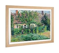 Big Box Art Framed Print of Camille Pissaro The Peasant House Design | Wall Art Picture | Home Decor for Kitchen, Living Room, Bedroom, Hallway, Oak, A2 / 24.5x18 Inch / 62x45cm