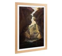 Big Box Art Framed Print of Caspar Wolf Dala River Design | Wall Art Picture | Home Decor for Kitchen, Living, Dining Room, Lounge, Bedroom, Hallway, Office, Oak, A2 / 24.5x18 Inch / 62x45cm