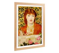 Big Box Art Framed Print of Dante Gabriel Rossetti Alice Wilding Design | Wall Art Picture | Home Decor for Kitchen, Living Room, Bedroom, Hallway, Oak, A2 / 24.5x18 Inch / 62x45cm