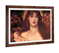 Big Box Art Framed Print of Dante Gabriel Rossetti Venus Verticordia Design | Wall Art Picture | Home Decor for Kitchen, Living Room, Bedroom, Hallway, Walnut, A2 / 24.5x18 Inch / 62x45cm
