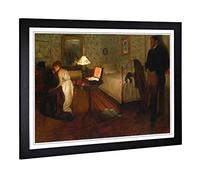 Big Box Art Framed Print of Edgar Degas Interior Design | Wall Art Picture | Home Decor for Kitchen, Living, Dining Room, Lounge, Bedroom, Hallway, Office, Black, A2 / 24.5x18 Inch / 62x45cm