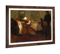 Big Box Art Framed Print of Edgar Degas Interior Design | Wall Art Picture | Home Decor for Kitchen, Living, Dining Room, Lounge, Bedroom, Hallway, Office, Walnut, A2 / 24.5x18 Inch / 62x45cm