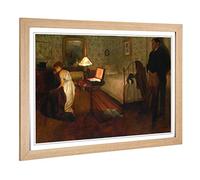 Big Box Art Framed Print of Edgar Degas Interior Design | Wall Art Picture | Home Decor for Kitchen, Living, Dining Room, Lounge, Bedroom, Hallway, Office, Oak, A2 / 24.5x18 Inch / 62x45cm