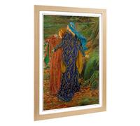 Big Box Art Framed Print of Edwin Austin Abbey in Awe Design | Wall Art Picture | Home Decor for Kitchen, Living, Dining Room, Bedroom, Hallway, Office, Oak, A2 / 24.5x18 Inch / 62x45cm
