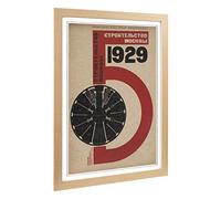 Big Box Art Framed Print of El Lissitzky Russian Constructivist Cover Design | Wall Art Picture | Home Decor for Kitchen, Living Room, Bedroom, Hallway, Oak, A2 / 24.5x18 Inch / 62x45cm