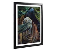 Big Box Art Framed Print of Emily Carr Forest Bridge Design | Wall Art Picture | Home Decor for Kitchen, Living, Dining Room, Bedroom, Hallway, Office, Black, A2 / 24.5x18 Inch / 62x45cm