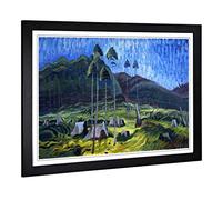 Big Box Art Framed Print of Emily Carr Odds and Ends Design | Wall Art Picture | Home Decor for Kitchen, Living, Dining Room, Bedroom, Hallway, Office, Black, A2 / 24.5x18 Inch / 62x45cm