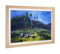 Big Box Art Framed Print of Emily Carr Odds and Ends Design | Wall Art Picture | Home Decor for Kitchen, Living, Dining Room, Bedroom, Hallway, Office, Oak, A2 / 24.5x18 Inch / 62x45cm