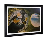 Big Box Art Framed Print of Eric Ravilious Submarine Lithographs Design | Wall Art Picture | Home Decor for Kitchen, Living Room, Bedroom, Hallway, Black, A2 / 24.5x18 Inch / 62x45cm