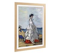 Big Box Art Framed Print of Eugene Boudin Princess Pauline Metternich Design | Wall Art Picture | Home Decor for Kitchen, Living Room, Bedroom, Hallway, Oak, A2 / 24.5x18 Inch / 62x45cm
