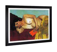 Big Box Art Framed Print of Felix Vallotton The Abandoned Book Design | Wall Art Picture | Home Decor for Kitchen, Living Room, Bedroom, Hallway, Black, A2 / 24.5x18 Inch / 62x45cm