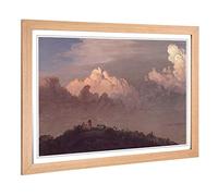 Big Box Art Framed Print of Frederic Edwin Church Landscape (1) Design | Wall Art Picture | Home Decor for Kitchen, Living Room, Bedroom, Hallway, Oak, A2 / 24.5x18 Inch / 62x45cm