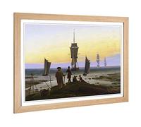 Big Box Art Framed Print of Friedrich Caspar David The Stages of Life Design | Wall Art Picture | Home Decor for Kitchen, Living Room, Bedroom, Hallway, Oak, A2 / 24.5x18 Inch / 62x45cm