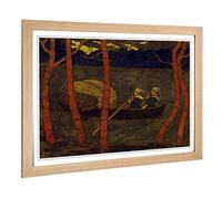 Big Box Art Framed Print of Georges Lacombe Boatwomen in Brittany Design | Wall Art Picture | Home Decor for Kitchen, Living Room, Bedroom, Hallway, Oak, A2 / 24.5x18 Inch / 62x45cm