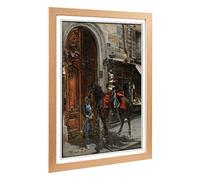 Big Box Art Framed Print of Giovanni Boldini The Dispatch Bearer Design | Wall Art Picture | Home Decor for Kitchen, Living Room, Bedroom, Hallway, Oak, A2 / 24.5x18 Inch / 62x45cm