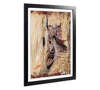 Big Box Art Framed Print of Giovanni Boldini Venice Sketch Design | Wall Art Picture | Home Decor for Kitchen, Living, Dining Room, Bedroom, Hallway, Office, Black, A2 / 24.5x18 Inch / 62x45cm