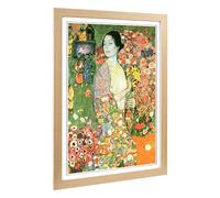 Big Box Art Framed Print of Gustav Klimt The Dancer Design | Wall Art Picture | Home Decor for Kitchen, Living, Dining Room, Bedroom, Hallway, Office, Oak, A2 / 24.5x18 Inch / 62x45cm