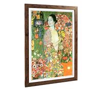Big Box Art Framed Print of Gustav Klimt The Dancer Design | Wall Art Picture | Home Decor for Kitchen, Living, Dining Room, Bedroom, Hallway, Office, Walnut, A2 / 24.5x18 Inch / 62x45cm