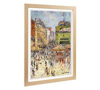 Big Box Art Framed Print of Gustave Loiseau Paris on 14th July Design | Wall Art Picture | Home Decor for Kitchen, Living Room, Bedroom, Hallway, Oak, A2 / 24.5x18 Inch / 62x45cm