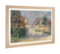 Big Box Art Framed Print of Gustave Loiseau Pathway Design | Wall Art Picture | Home Decor for Kitchen, Living, Dining Room, Bedroom, Hallway, Office, Oak, A2 / 24.5x18 Inch / 62x45cm