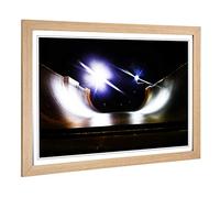 Big Box Art Framed Print of Halfpipe Skateboarding Design | Wall Art Picture | Home Decor for Kitchen, Living, Dining Room, Lounge, Bedroom, Hallway, Office, Oak, A2 / 24.5x18 Inch / 62x45cm