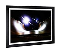 Big Box Art Framed Print of Halfpipe Skateboarding Design | Wall Art Picture | Home Decor for Kitchen, Living, Dining Room, Lounge, Bedroom, Hallway, Office, Black, A2 / 24.5x18 Inch / 62x45cm