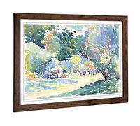 Big Box Art Framed Print of Henri-Edmond Cross 3 Design | Wall Art Picture | Home Decor for Kitchen, Living, Dining Room, Bedroom, Hallway, Office, Walnut, A2 / 24.5x18 Inch / 62x45cm