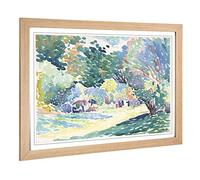 Big Box Art Framed Print of Henri-Edmond Cross 3 Design | Wall Art Picture | Home Decor for Kitchen, Living, Dining Room, Bedroom, Hallway, Office, Oak, A2 / 24.5x18 Inch / 62x45cm