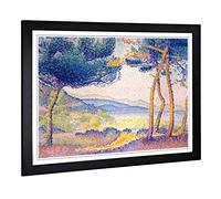 Big Box Art Framed Print of Henri-Edmond Cross Design | Wall Art Picture | Home Decor for Kitchen, Living, Dining Room, Lounge, Bedroom, Hallway, Office, Black, A2 / 24.5x18 Inch / 62x45cm