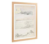 Big Box Art Framed Print of Henri-Edmond Cross Sketchbook Design | Wall Art Picture | Home Decor for Kitchen, Living, Dining Room, Bedroom, Hallway, Office, Oak, A2 / 24.5x18 Inch / 62x45cm