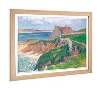 Big Box Art Framed Print of Henry Moret Island of Raguenez Brittany Design | Wall Art Picture | Home Decor for Kitchen, Living Room, Bedroom, Hallway, Oak, A2 / 24.5x18 Inch / 62x45cm