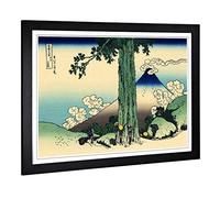 Big Box Art Framed Print of Hokusai Japanese Oriental Ejiri Design | Wall Art Picture | Home Decor for Kitchen, Living Room, Bedroom, Hallway, Black, A2 / 24.5x18 Inch / 62x45cm