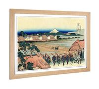 Big Box Art Framed Print of Hokusai Japanese Oriental Fuji Design | Wall Art Picture | Home Decor for Kitchen, Living, Dining Room, Bedroom, Hallway, Office, Oak, A2 / 24.5x18 Inch / 62x45cm