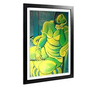 Big Box Art Framed Print of Ismael Nery Painting Design | Wall Art Picture | Home Decor for Kitchen, Living, Dining Room, Lounge, Bedroom, Hallway, Office, Black, A2 / 24.5x18 Inch / 62x45cm