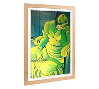 Big Box Art Framed Print of Ismael Nery Painting Design | Wall Art Picture | Home Decor for Kitchen, Living, Dining Room, Lounge, Bedroom, Hallway, Office, Oak, A2 / 24.5x18 Inch / 62x45cm