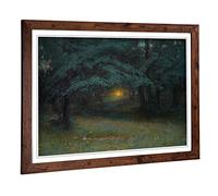 Big Box Art Framed Print of Ivan Trush Painting Design | Wall Art Picture | Home Decor for Kitchen, Living, Dining Room, Lounge, Bedroom, Hallway, Office, Walnut, A2 / 24.5x18 Inch / 62x45cm
