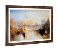 Big Box Art Framed Print of J.M.W (Joseph Mallord William Turner) Agripina Design | Wall Art Picture| Home Decor for Living Room, Bedroom, Office, Walnut, A2 / 24.5x18 Inch / 62x45cm