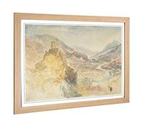 Big Box Art Framed Print of J.M.W (Joseph Mallord William Turner) Chatel Argent Design | Wall Art Picture| Home Decor for Living Room, Bedroom, Office, Oak, A2 / 24.5x18 Inch / 62x45cm
