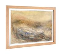 Big Box Art Framed Print of J.M.W (Joseph Mallord William Turner) Watercolour (1) Design | Wall Art Picture| Home Decor for Living Room, Bedroom, Office, Oak, A2 / 24.5x18 Inch / 62x45cm