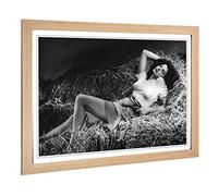 Big Box Art Framed Print of Jane Russell Lay Design | Wall Art Picture | Home Decor for Kitchen, Living, Dining Room, Lounge, Bedroom, Hallway, Office, Oak, A2 / 24.5x18 Inch / 62x45cm