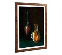 Big Box Art Framed Print of Jean Chardin Still Life (2) Design | Wall Art Picture | Home Decor for Kitchen, Living, Dining Room, Bedroom, Hallway, Office, Walnut, A2 / 24.5x18 Inch / 62x45cm