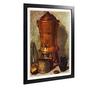 Big Box Art Framed Print of Jean Chardin Still Life (5) Design | Wall Art Picture | Home Decor for Kitchen, Living, Dining Room, Bedroom, Hallway, Office, Black, A2 / 24.5x18 Inch / 62x45cm