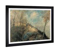 Big Box Art Framed Print of Jean-Francois Raffaelli The Route Abandoned Design | Wall Art Picture | Home Decor for Kitchen, Living Room, Bedroom, Hallway, Black, A2 / 24.5x18 Inch / 62x45cm