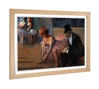 Big Box Art Framed Print of Jean-Louis Forain The Admirer (2) Design | Wall Art Picture | Home Decor for Kitchen, Living Room, Bedroom, Hallway, Oak, A2 / 24.5x18 Inch / 62x45cm
