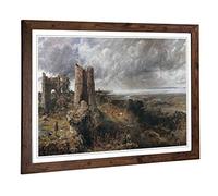 Big Box Art Framed Print of John Constable Hadleigh Castle, The Mouth of The Thames Design | Wall Art Picture| Home Decor for Living Room, Bedroom, Office, Walnut, A2 / 24.5x18 Inch / 62x45cm