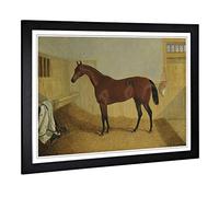 Big Box Art Framed Print of John Frederick Herring William Orde's Filly, Beeswing Design | Wall Art Picture| Home Decor for Kitchen, Living Room, Bedroom, Office, Black, A2 / 24.5x18 Inch / 62x45cm