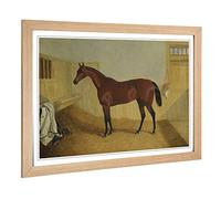 Big Box Art Framed Print of John Frederick Herring William Orde's Filly, Beeswing Design | Wall Art Picture| Home Decor for Kitchen, Living Room, Bedroom, Office, Oak, A2 / 24.5x18 Inch / 62x45cm