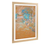 Big Box Art Framed Print of John Henry Twachtman Spring Design | Wall Art Picture | Home Decor for Kitchen, Living, Dining Room, Bedroom, Hallway, Office, Oak, A2 / 24.5x18 Inch / 62x45cm